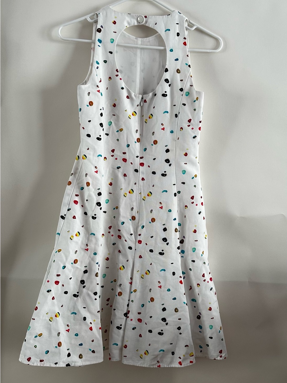 Akris Punto Boulder print fit and flare dress with key hole back - size 4 - Picture 2 of 7